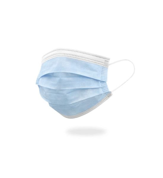 Face Mask, 3-Ply, Earloop Latex Free, 2000/cs