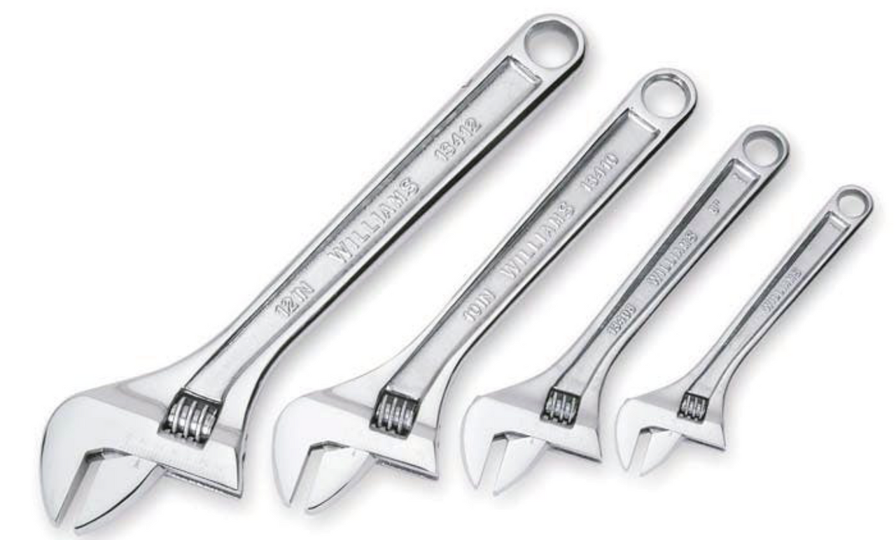Adjustable Wrench Set and Individual Wrenches Adjustable Wrench Set and Individual Wrenches