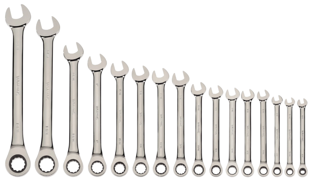 Combination Ratcheting Wrenches, SAE