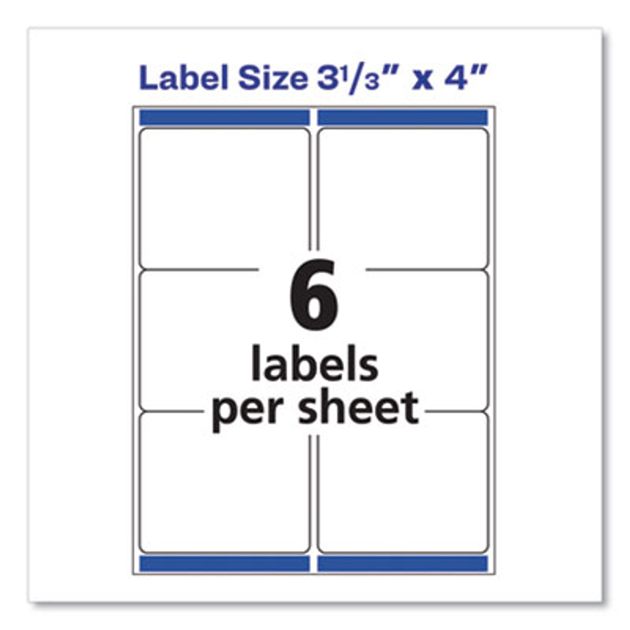 Labels, Avery 5164, 3.5 x 4