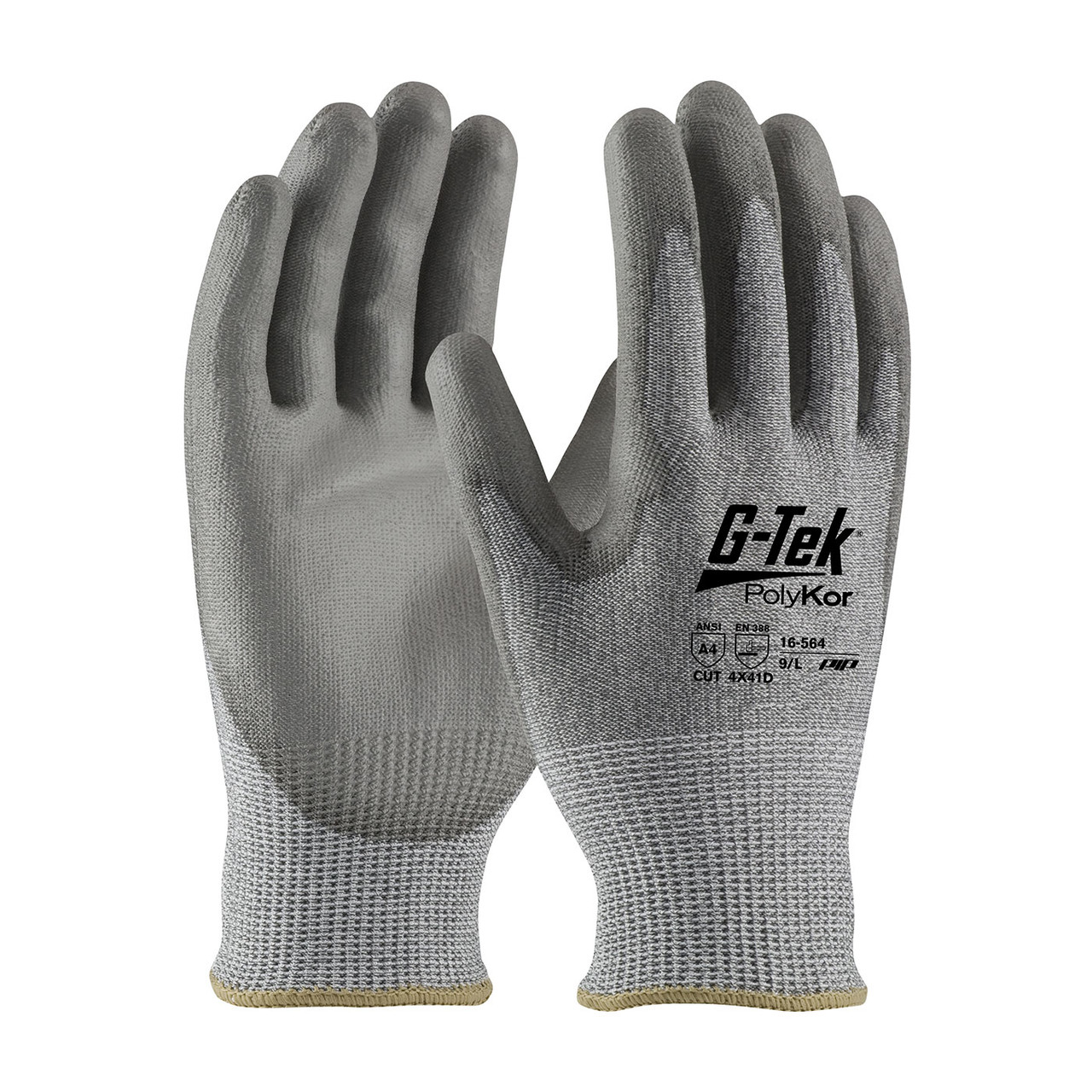 Glove, G-Tek® PolyKor®, Polyurethane Coated, Industrial,12pr/pk