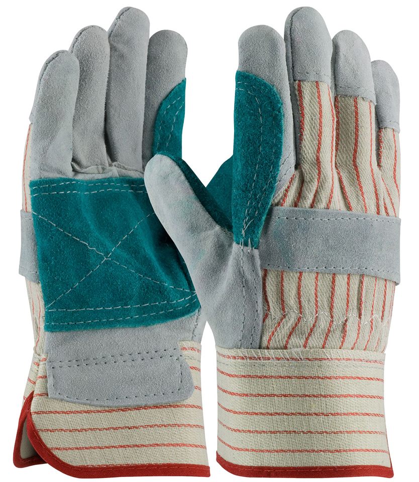 Glove, Economy Split Cowhide Leather Double Palm, 12 pr/pk