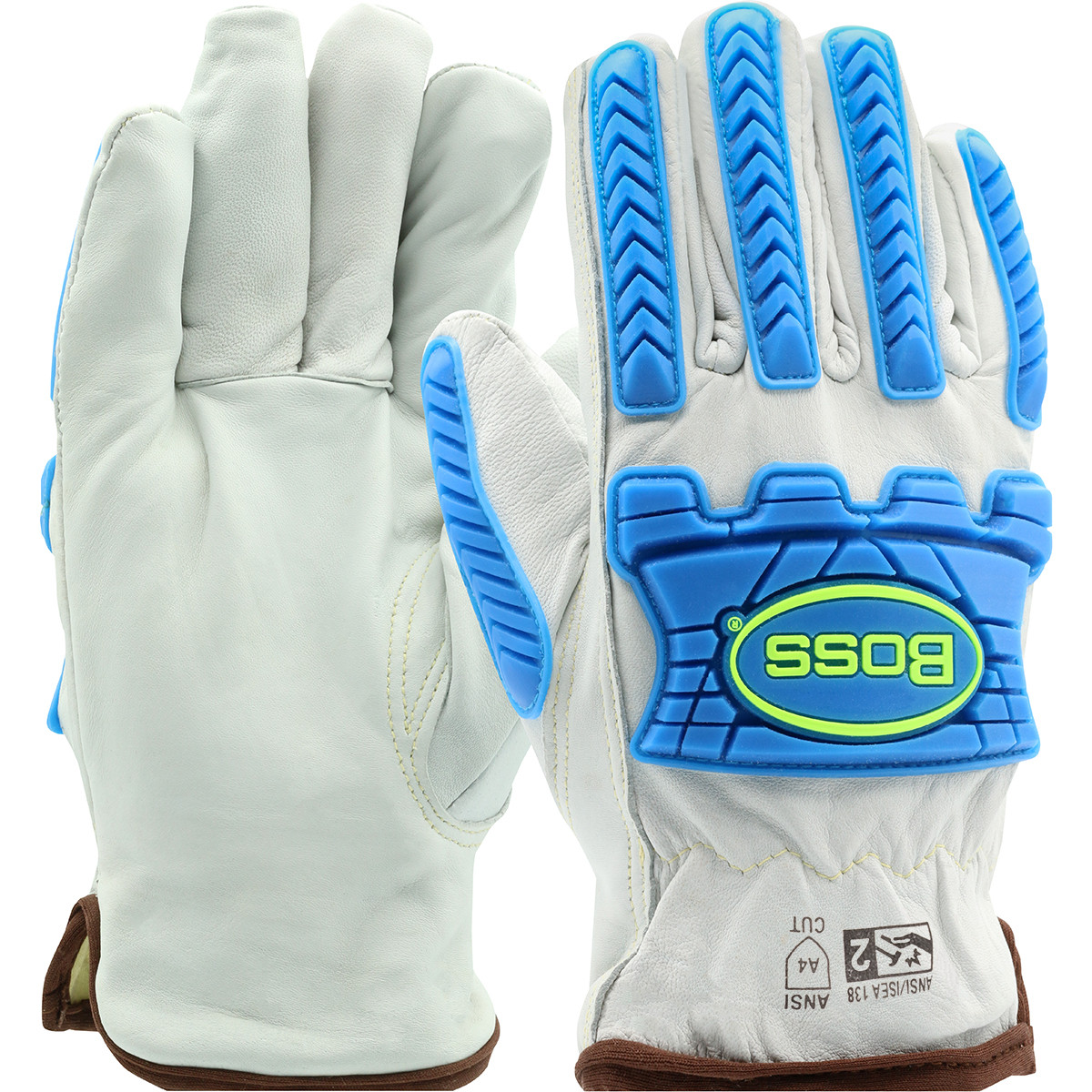 Glove, Boss® Top Grain Sheepskin Leather Drivers, 12 pr/pk