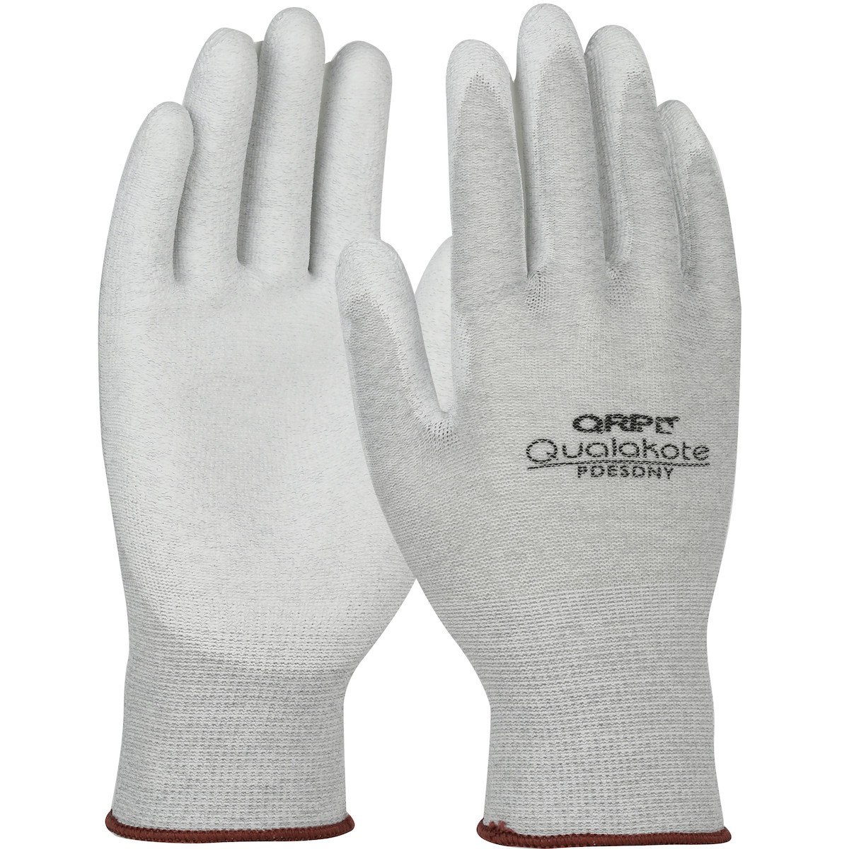 Gloves, QRP® Qualakote® Seamless Knit Nylon/Carbon Fiber with Polyurethane Coated Grip