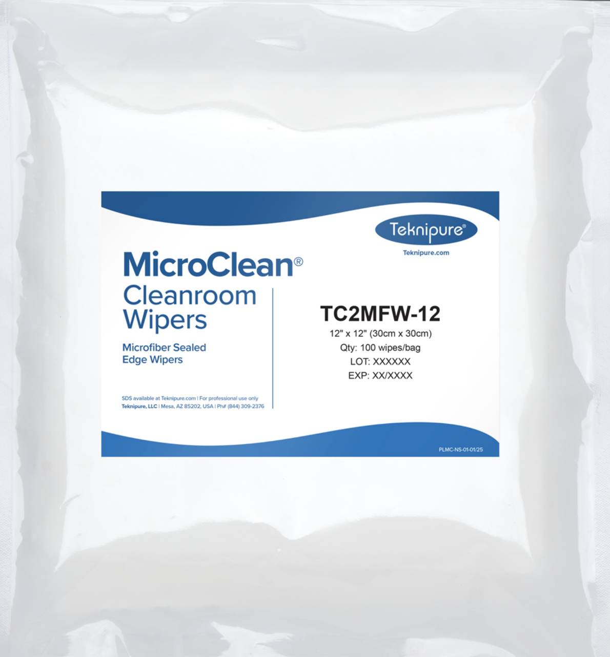 MicroClean™ Microfiber Knit, Extra-Capturing, Sealed Edge Wipers