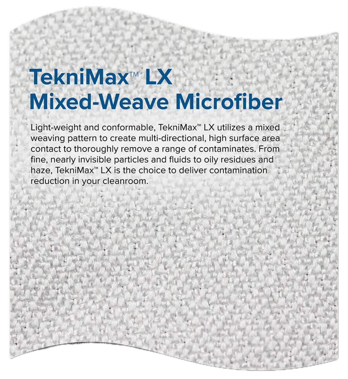 TekniMaxTM LX Mixed-Weave Microfiber Wipers with AccuSatTM, 100 Ea/Bag, 5 Bags/Case