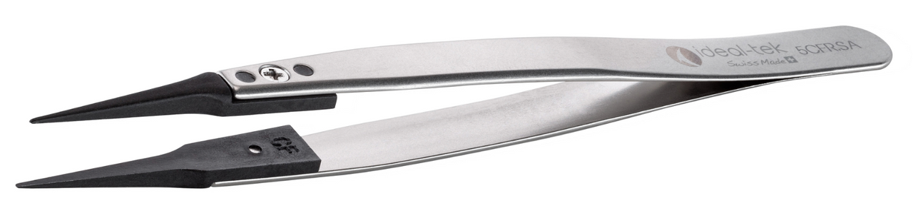 Tweezer, Replaceable Tips, Carbon Fiber, 5CFR.SA