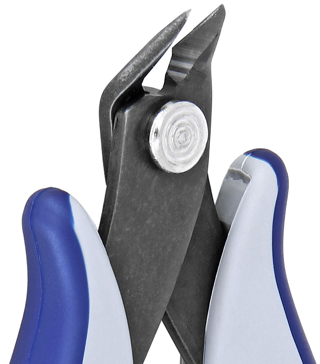 Tek-Me Cutters - Medium Size and Oblique Head, Flush. OAL: 135mm - 5.31". ESD Safe