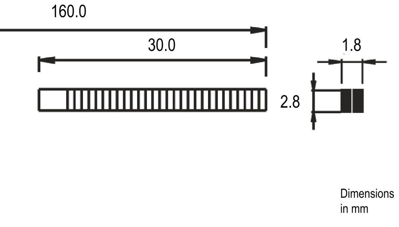 Tek-Me Medium Pliers - Flat-Nose, Long Smooth Jaws. OAL: 160mm - 6.30". ESD Safe