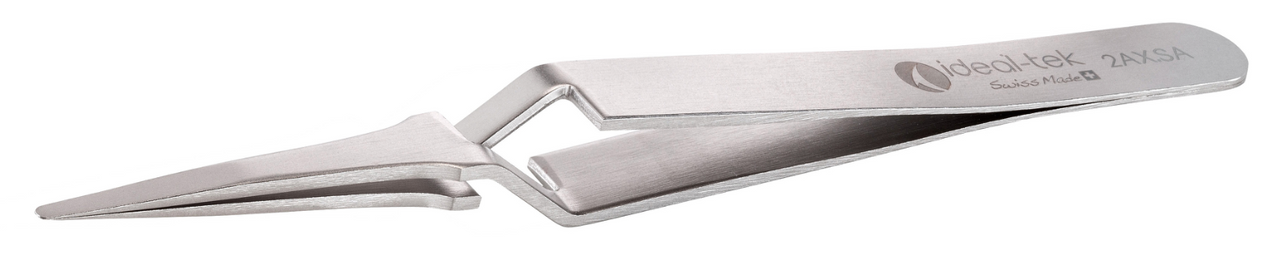 Reverse Action Tweezers - Anti-Acid/Anti-Mag SS - Tips: Straight, Very Fine, Round, Flat. OAL: 120mm - 4.72"