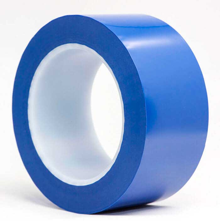 Tape, Cleanroom, High Temperature Polyester, Blue
