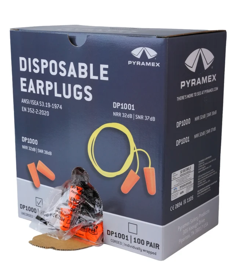 Earplugs, Orange, Foam, Pair Pack, 200pr/box