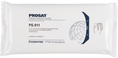 Wiper, Prosat, Presaturated, Polypropylene, 70% /30% IPA/DI Water Wiper, Prosat, Presaturated, Polypropylene, 70% /30% IPA/DI Water