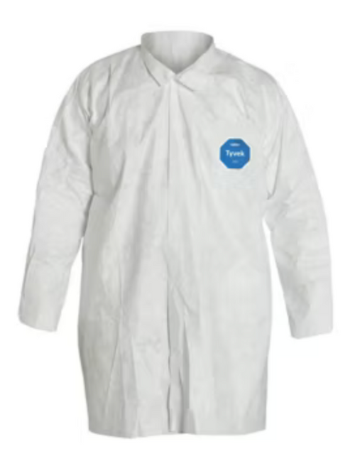 Lab Coats, Tyvek, Snap Front, Open Wrist, 30/case Lab Coats, Tyvek, Snap Front, Open Wrist, 30/case