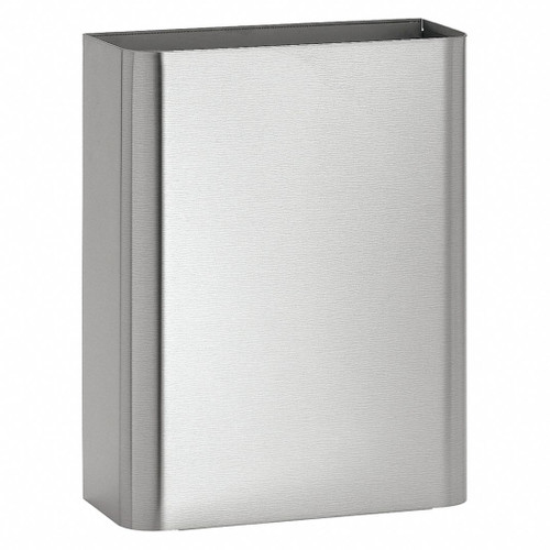 Trash Can, Open Top, Stainless Steel Trash Can, Open Top, Stainless Steel