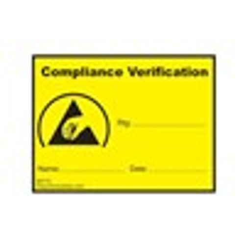 Label, Compliance Verification, 1.5" x 2",1000/rl Label, Compliance Verification, 1.5" x 2",1000/rl