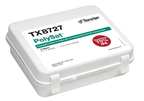 Wiper, PolySat®, Polypropylene, 70% Isopropyl Alcohol/30% Deionized Water Wiper, PolySat®, Polypropylene, 70% Isopropyl Alcohol/30% Deionized Water