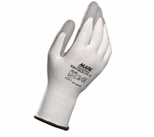 Gloves, Krytech 579, Polyurethane, Knitwrist, Light Weight, 13-gauge Gloves, Krytech 579, Polyurethane, Knitwrist, Light Weight, 13-gauge