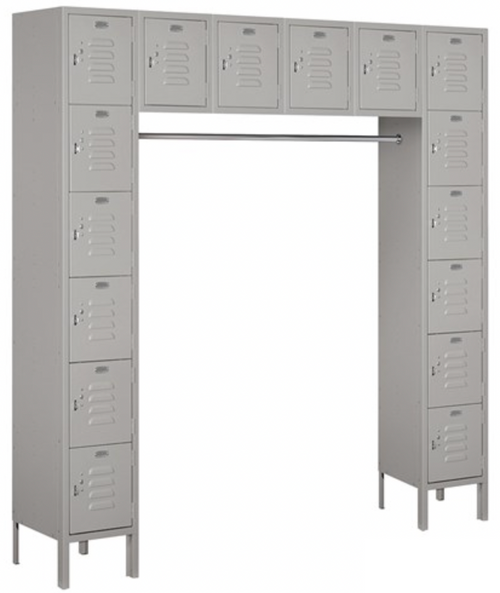 Lockers, Bridge, 16 Box, Gray