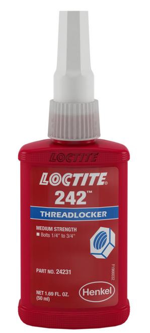Loctite, Threadlocker, Blue, Medium Strength , 242