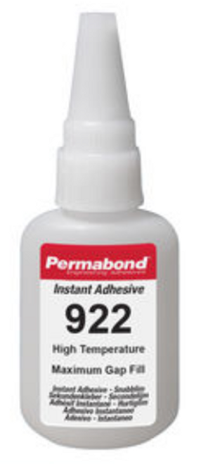 Permabond 922 High Temperature Resistant Cyanoacrylate Adhesive, 1oz