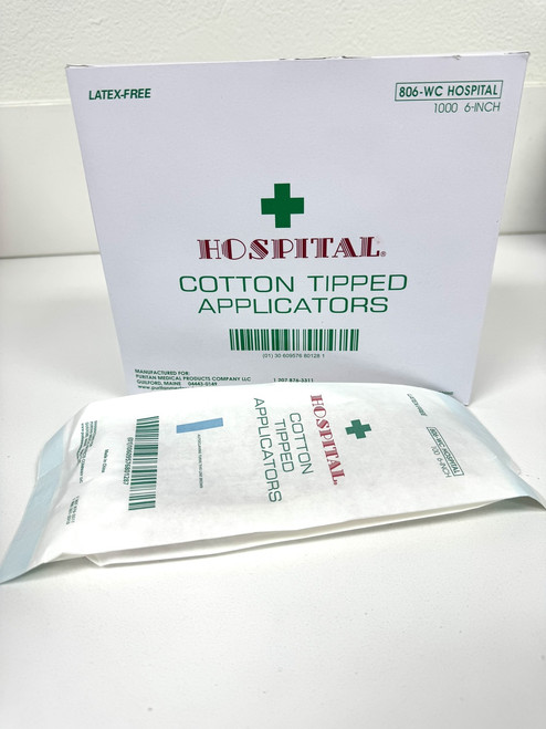 Swab, Cotton Tip, Wooden Handle, Hospital Swab, Cotton Tip, Wooden Handle, Hospital