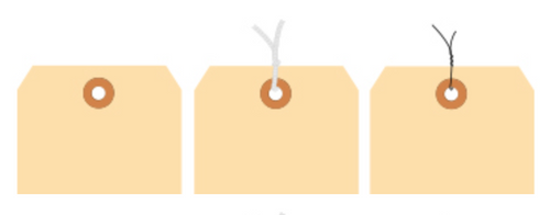 Tag, Manila, Unstrung, Cotton, & Wired