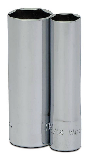 Deep Socket, 1/4 Drive, 6-Point SAE Deep Socket, 1/4 Drive, 6-Point SAE