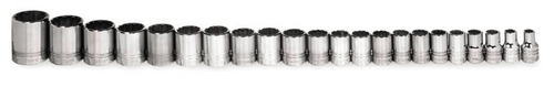 Shallow Socket Sets, Metric, 3/8" Drive, 6-Point Shallow Socket Sets, Metric, 3/8" Drive, 6-Point