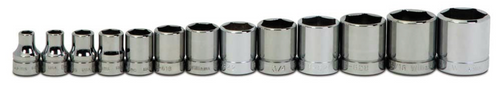 Shallow Sockets, 3/8" Drive, 6-Point SAE Shallow Sockets, 3/8" Drive, 6-Point SAE