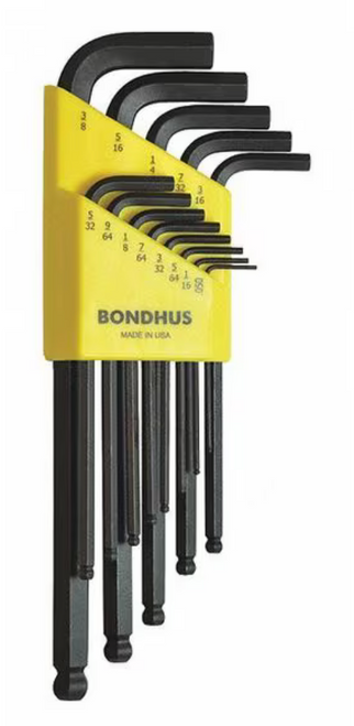 Hex Key Set, SAE L-Shape, Ball End, 13 pc Hex Key Set, SAE L-Shape, Ball End, 13 pc