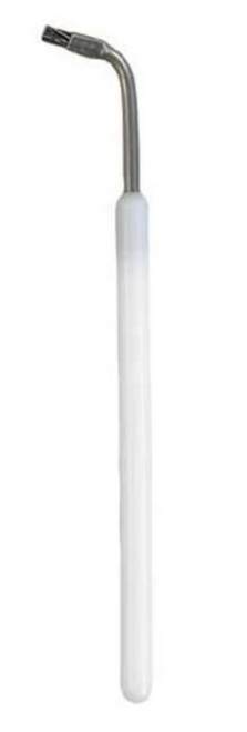 Cleanroom Applicator Brush, Stainless Steel Bristle, Delrin™ Plastic Handle, 12/pk