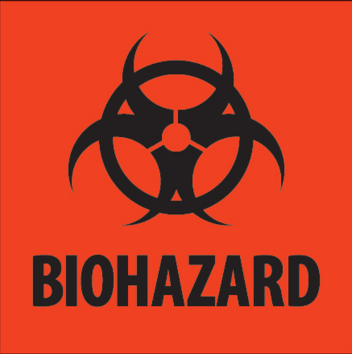 Label, Biohazard, 2" x 2", 500/roll Label, Biohazard, 2" x 2", 500/roll