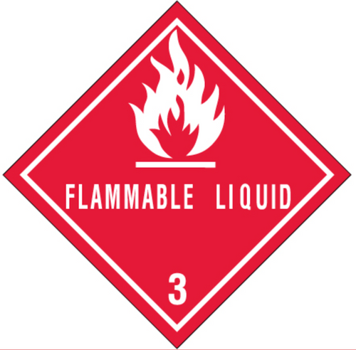 Label, Flammable Liquid, 4" x 4", 500/roll Label, Flammable Liquid, 4" x 4", 500/roll