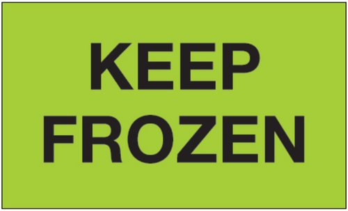 Label, Keep Frozen, 3" x 5", 500/roll Label, Keep Frozen, 3" x 5", 500/roll