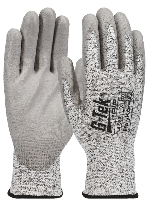Glove, G-Tek® PolyKor®, Polyurethane Coated, Industrial, 12pr/pk Glove, G-Tek® PolyKor®, Polyurethane Coated, Industrial, 12pr/pk