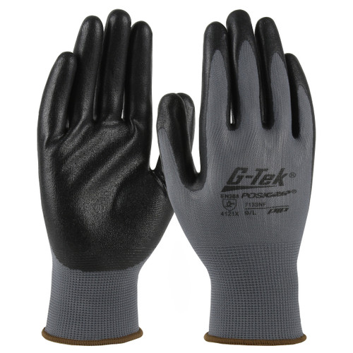 Glove, G-Tek® PosiGrip®, Polyester with Nitrile Foam Grip, 12 pr/pk Glove, G-Tek® PosiGrip®, Polyester with Nitrile Foam Grip, 12 pr/pk