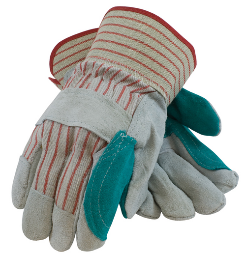 Glove, Economy Split Cowhide Leather Double Palm, 12 pr/pk Glove, Economy Split Cowhide Leather Double Palm, 12 pr/pk