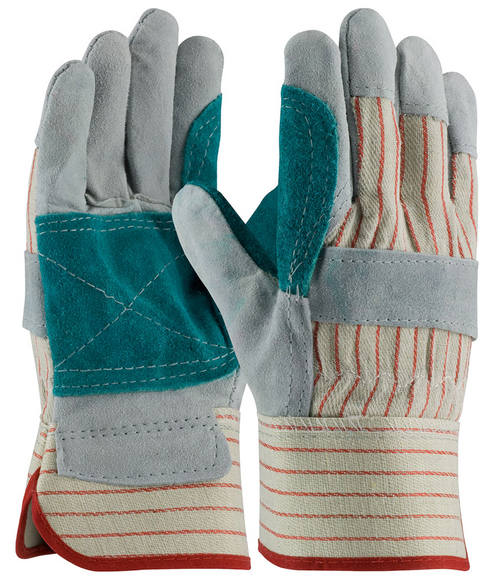 Glove, Economy Split Cowhide Leather Double Palm, 12 pr/pk Glove, Economy Split Cowhide Leather Double Palm, 12 pr/pk
