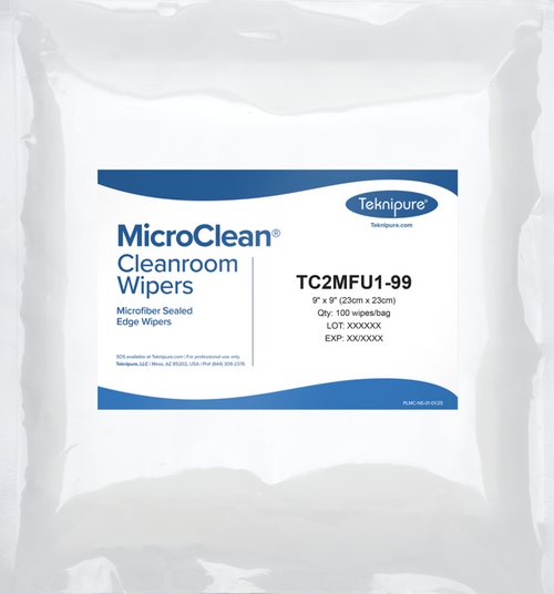 MicroClean™ Microfiber Knit, Sealed Edge Wipers, 100 wipes/bag, 2 bags/pack, 10 packs/case MicroClean™ Microfiber Knit, Sealed Edge Wipers, 100 wipes/bag, 2 bags/pack, 10 packs/case