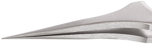 Reverse Action Tweezers - Anti-Acid/Anti-Mag SS - Tips: Straight, Very Fine, Sharp. OAL: 110mm - 4.33"