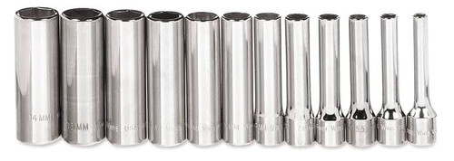 Deep Socket Sets, Metric, 1/4" Drive, 6-Point Deep Socket Sets, Metric, 1/4" Drive, 6-Point