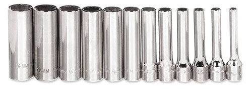 Deep Socket Sets, Metric, 1/4" Drive, 12-Point Deep Socket Sets, Metric, 1/4" Drive, 12-Point