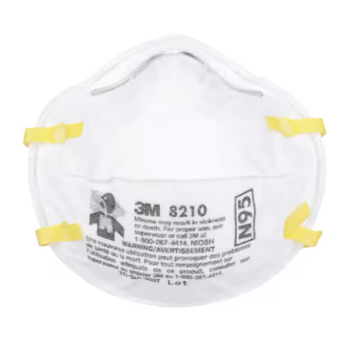3M™ Particulate Respirator 8210, N95, 80/cs 3M™ Particulate Respirator 8210, N95, 80/cs