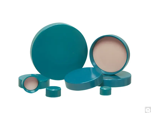 Green Ribbed Thermoset Cap with F217 & PTFE Liner Green Ribbed Thermoset Cap with F217 & PTFE Liner
