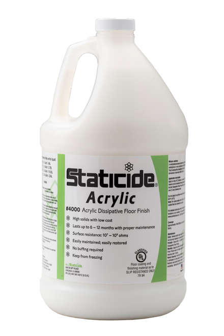 Staticide Anti-Static Floor Finish, Acrylic