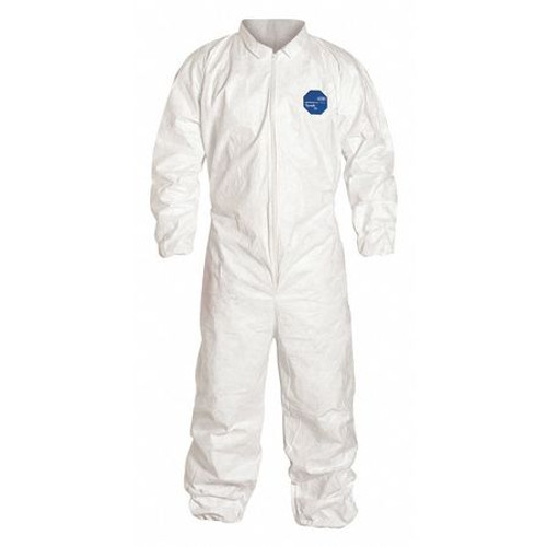 Coverall, Tyvek, Zipper, Open Wrist and Ankles, 25/cs