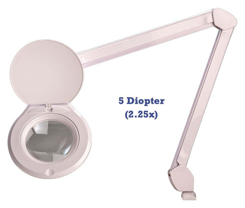 Accu-Lite® 5″ Round LED Magnifier; 5 Diopter (2.25x)