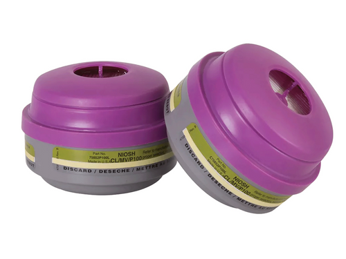 Cartridge, North®, Mercury Vapor Chlorine with ESLI and with P100 Respirator Cartridge