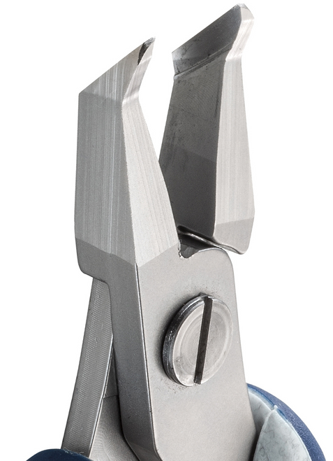 Cutters, High Precision Ergo-tek Slim - Oblique Head, Full-Flush. OAL: 130mm - 5.12", ESD safe